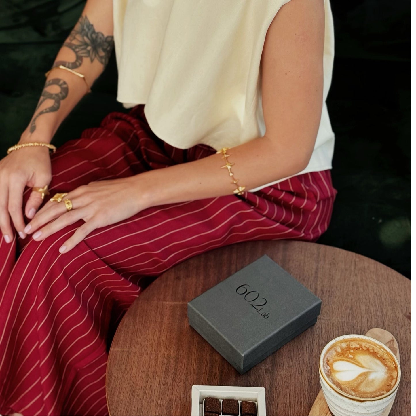 striped linen pants 602Lab