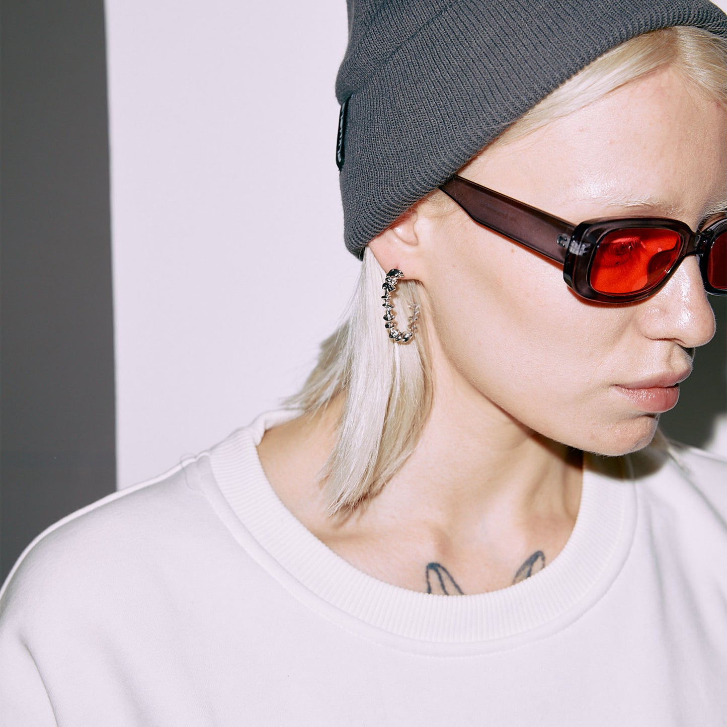 fosil hoops earrings 602Lab