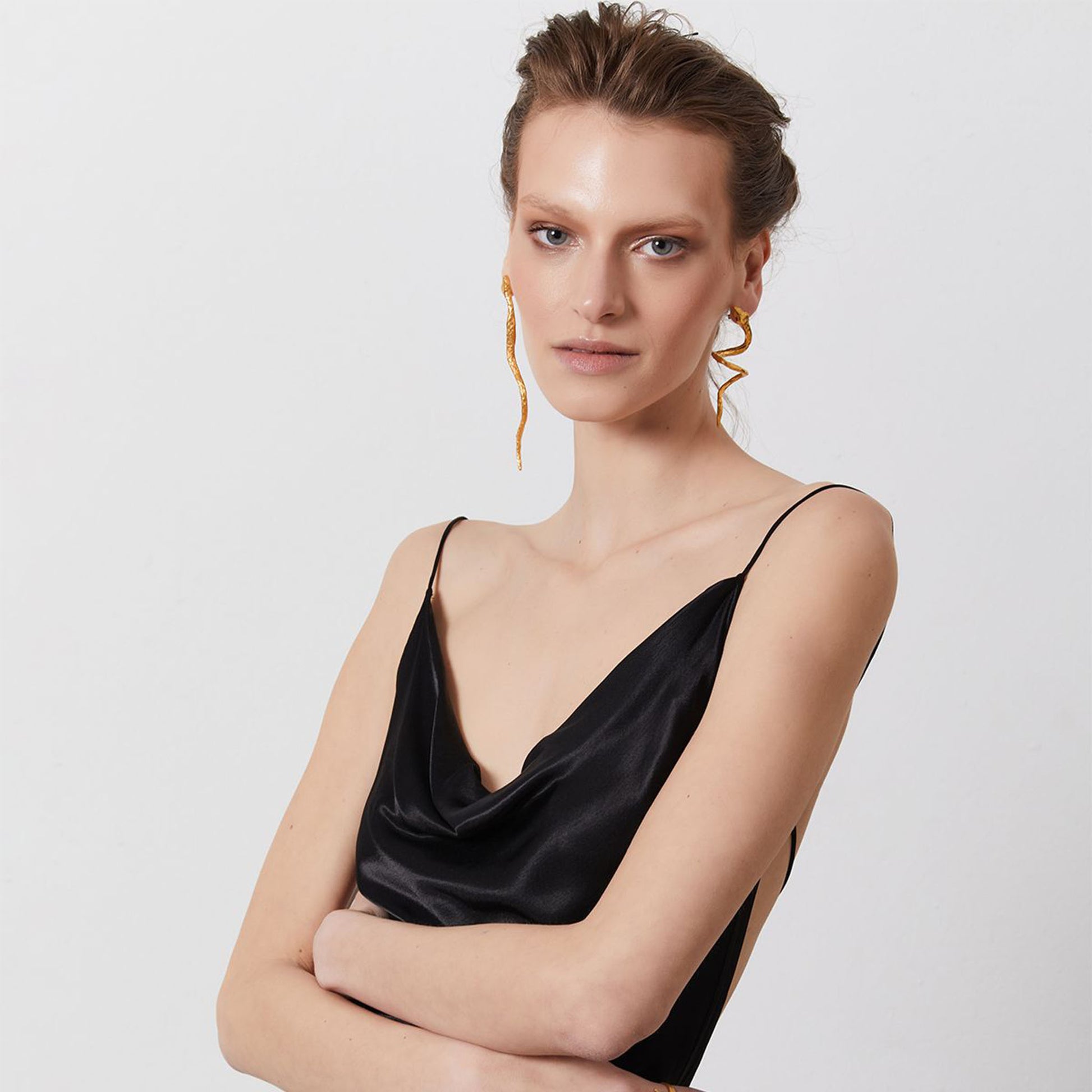 coiled snake earrings 602Lab