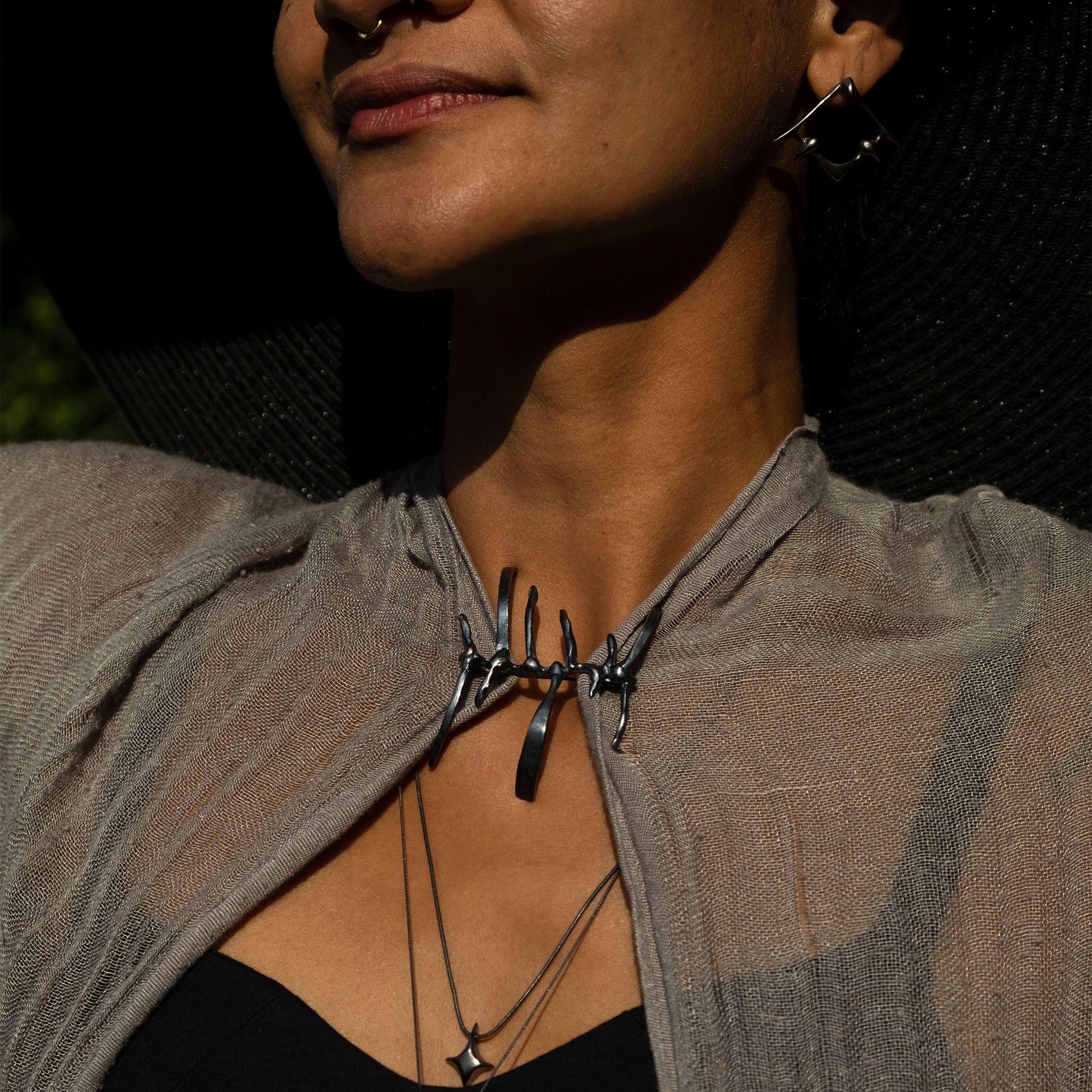 flint earrings 602Lab