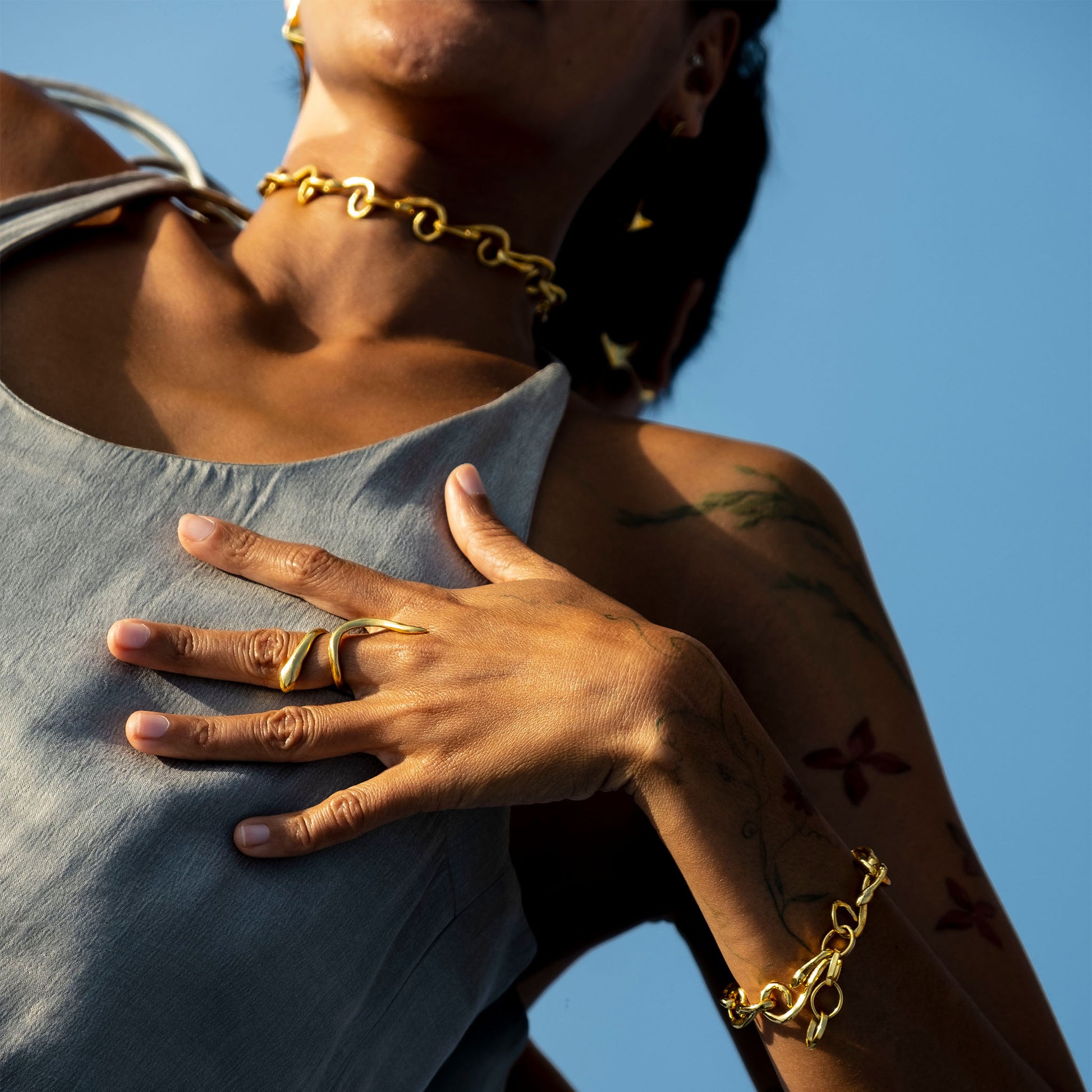 snake chain necklace 602Lab