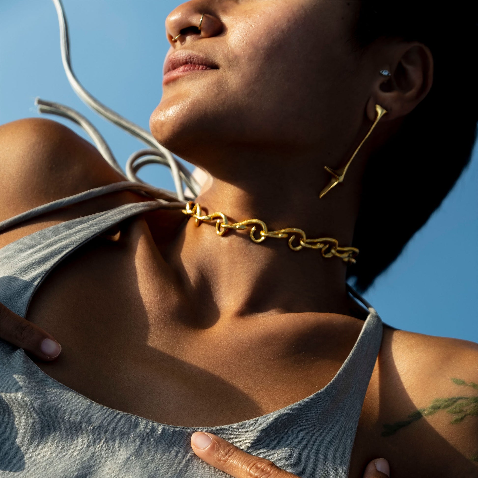 snake chain necklace 602Lab