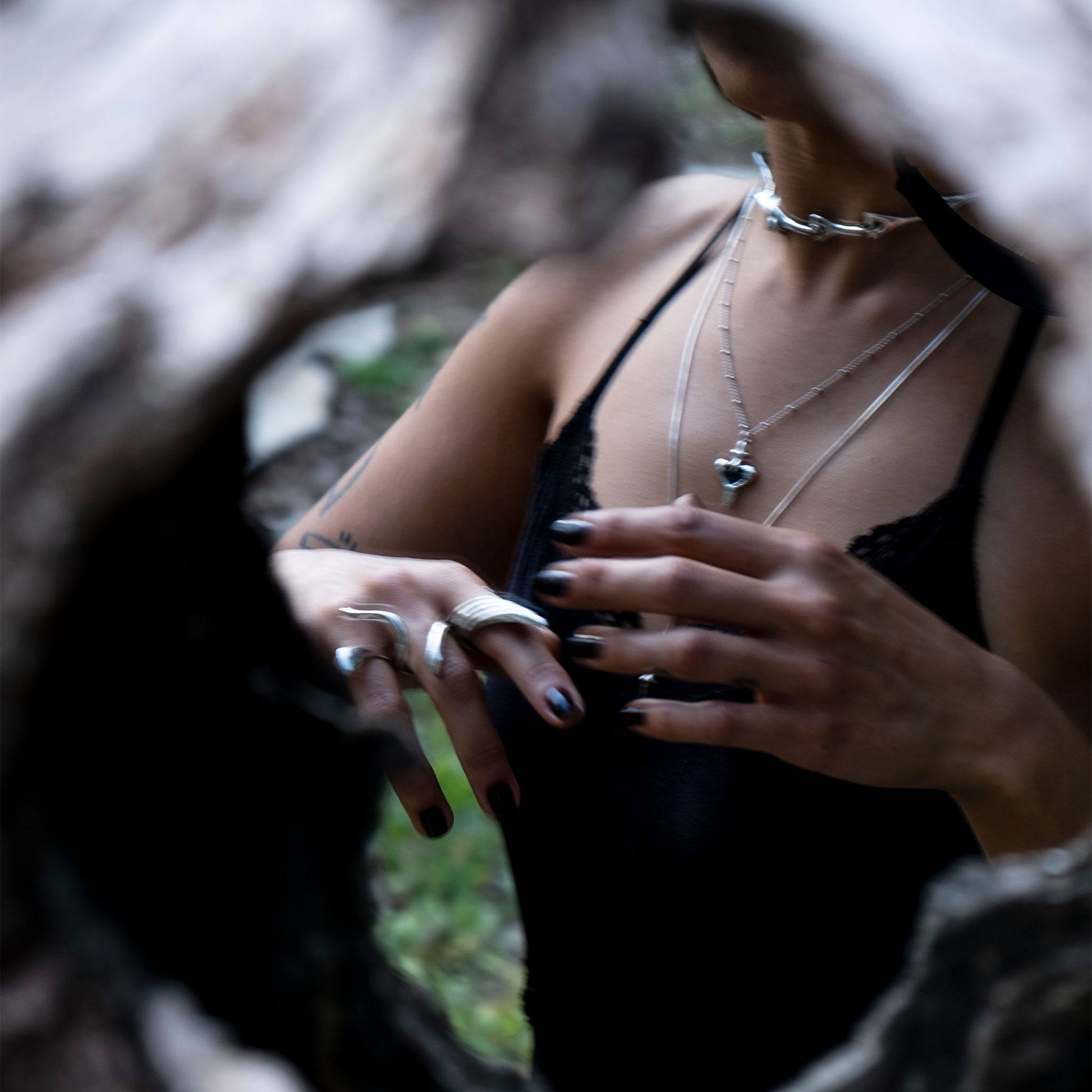 trapez chain necklace 602Lab