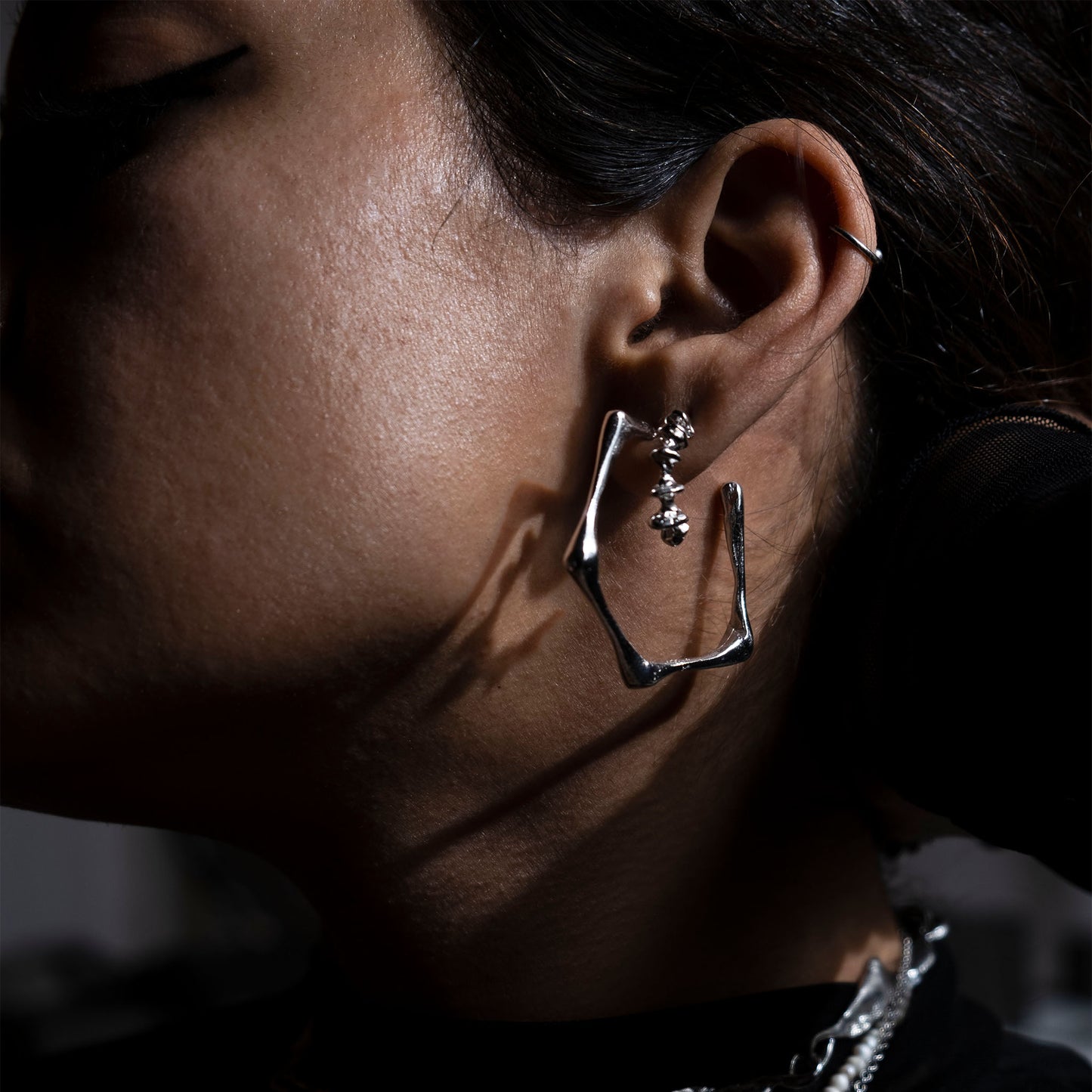 fosil hoops mini earrings 602Lab