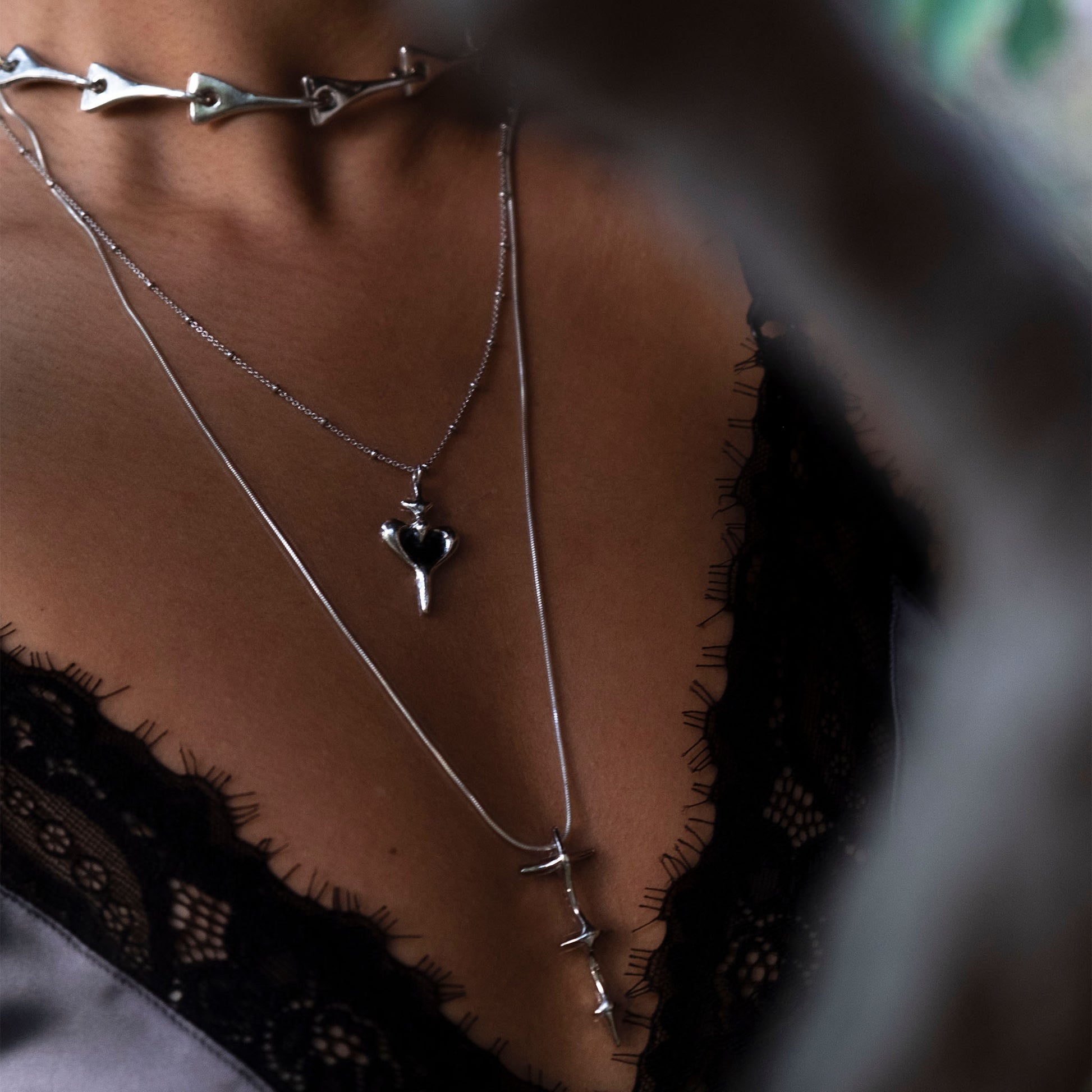 heart dagger necklace 602Lab