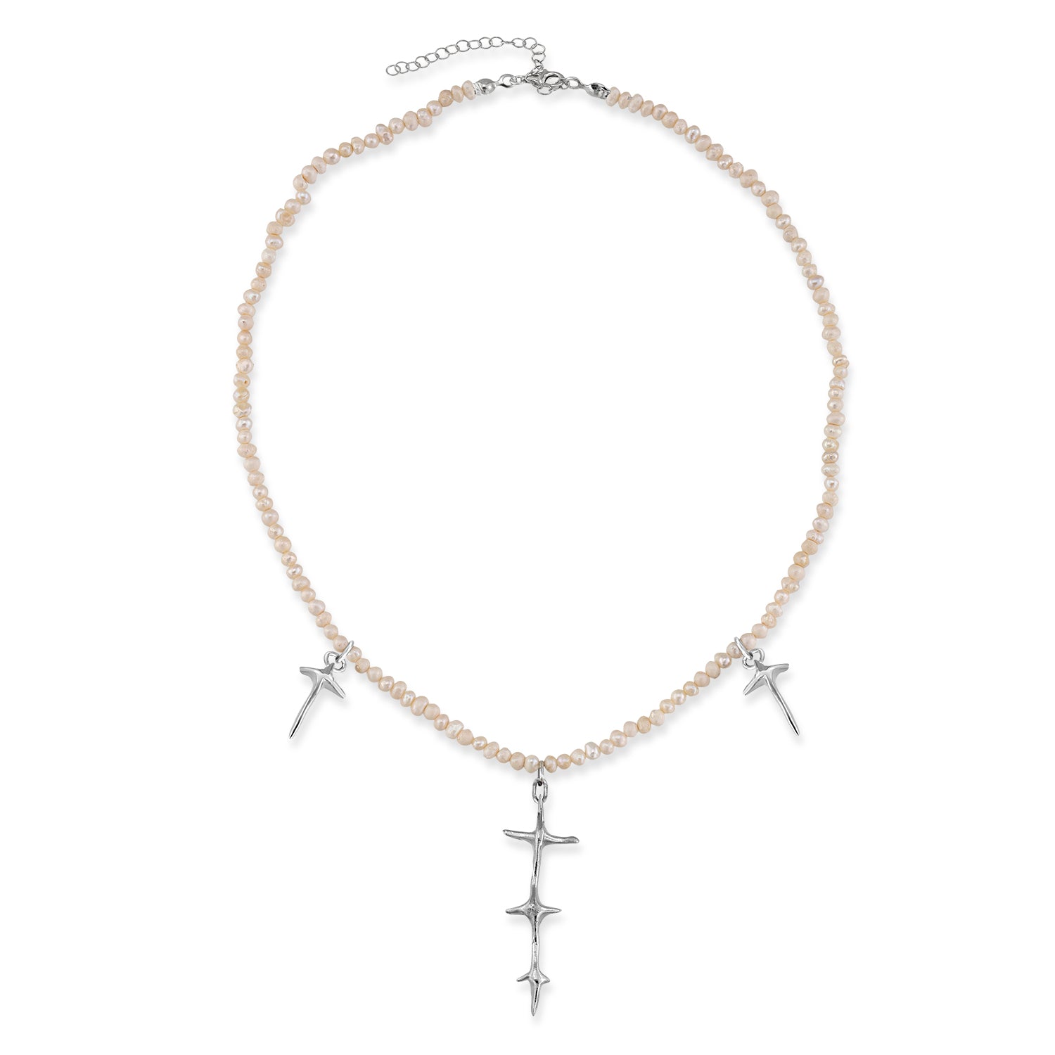 spin pearl necklace + unity onyx necklace + pinal necklace + rombus onyx ring + aida ring + unity onyx ring + pelvis ring 602Lab