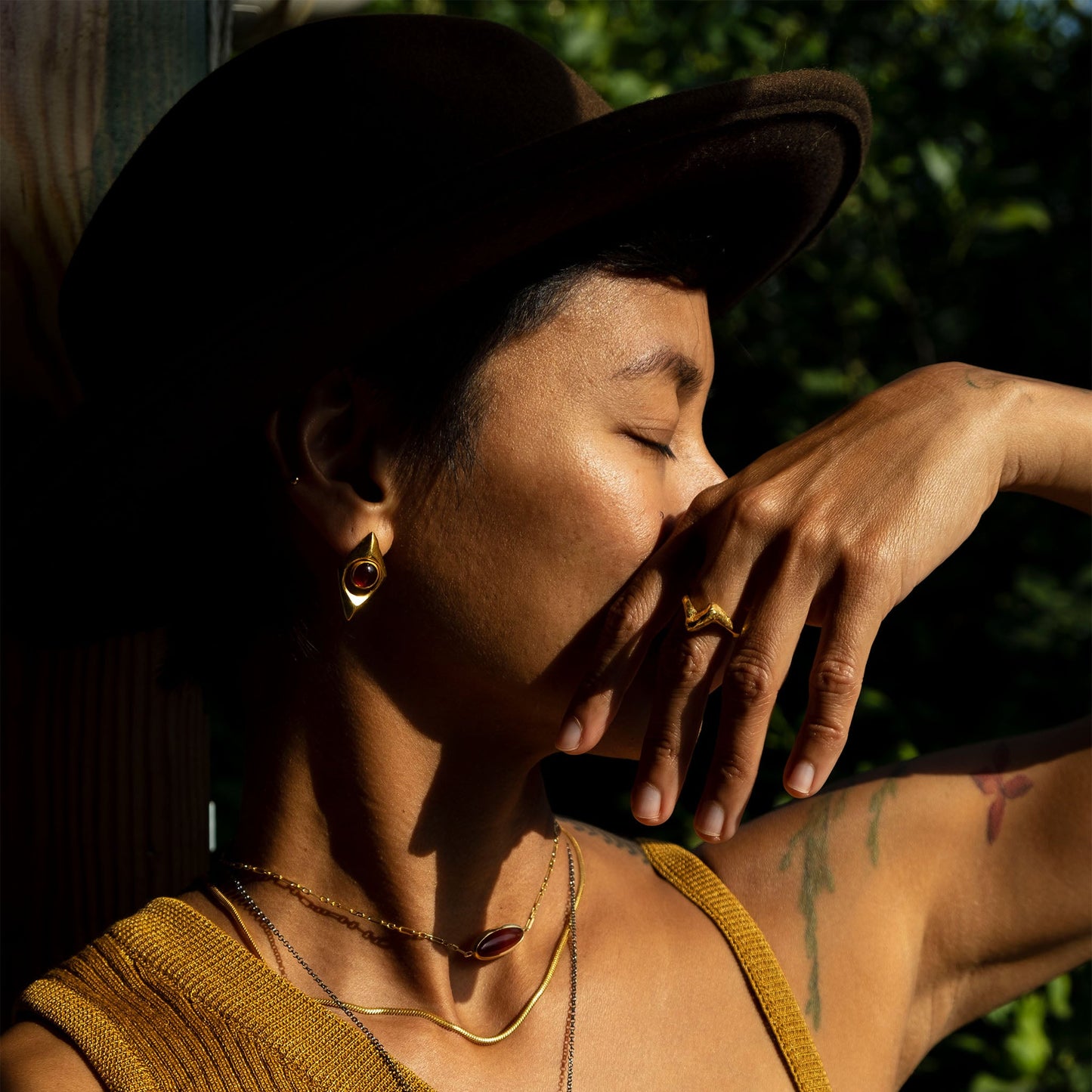 rombus earrings 602Lab