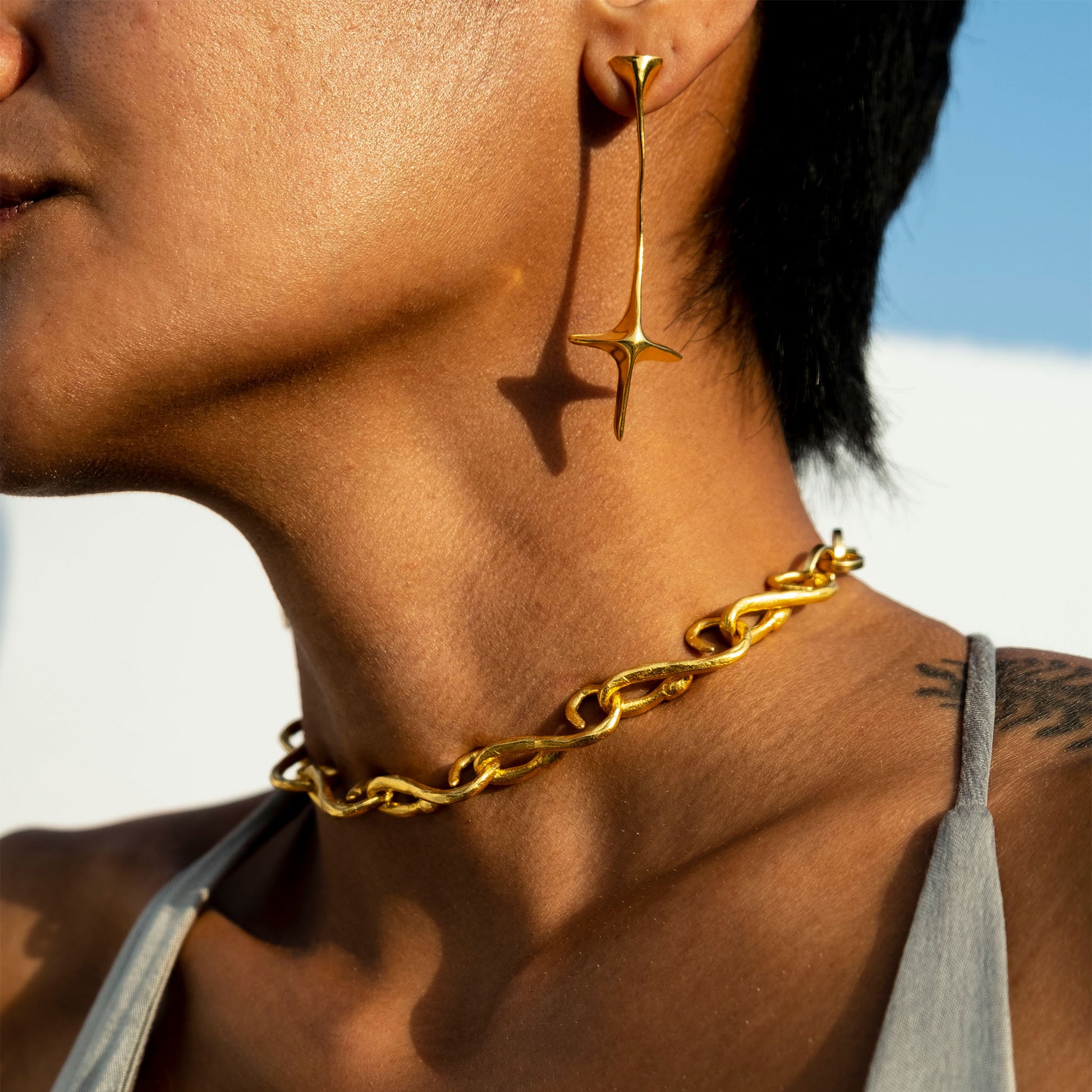 snake chain necklace 602Lab