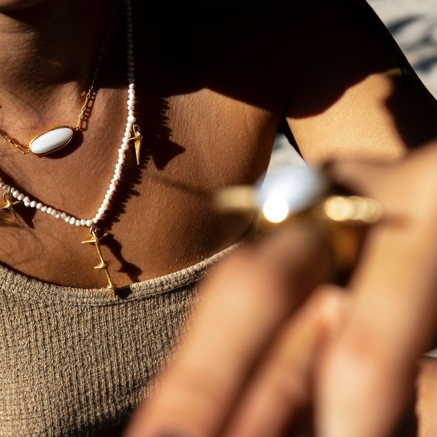 spin pearl necklace 602Lab