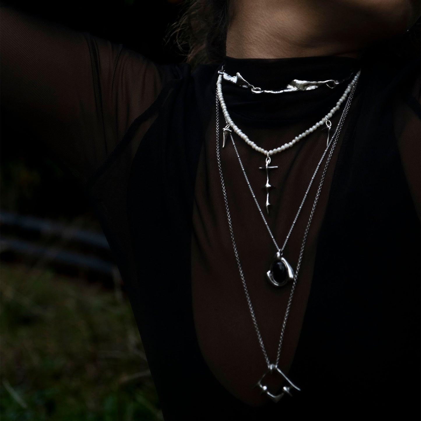 spin pearl necklace 602Lab