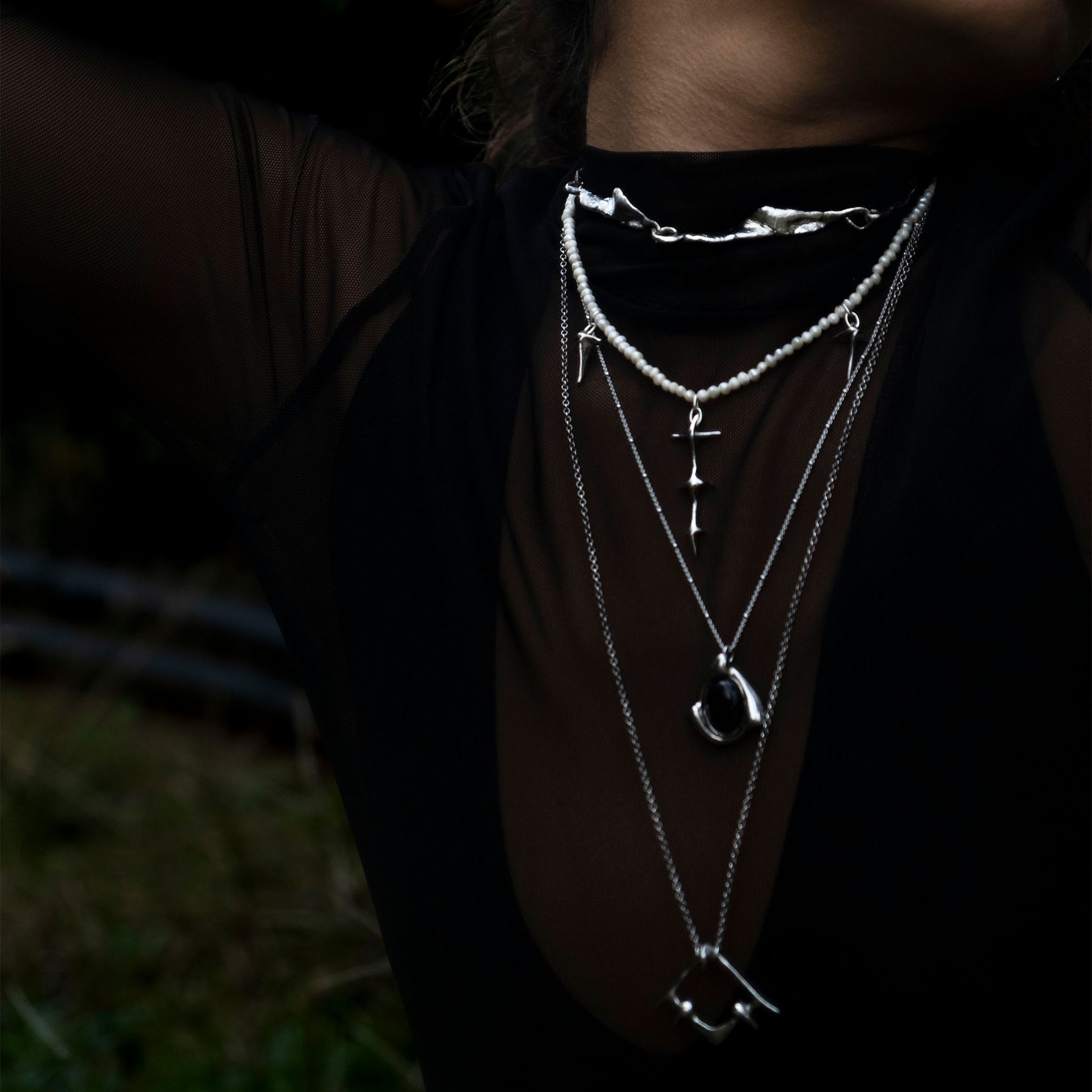 spin pearl necklace 602Lab