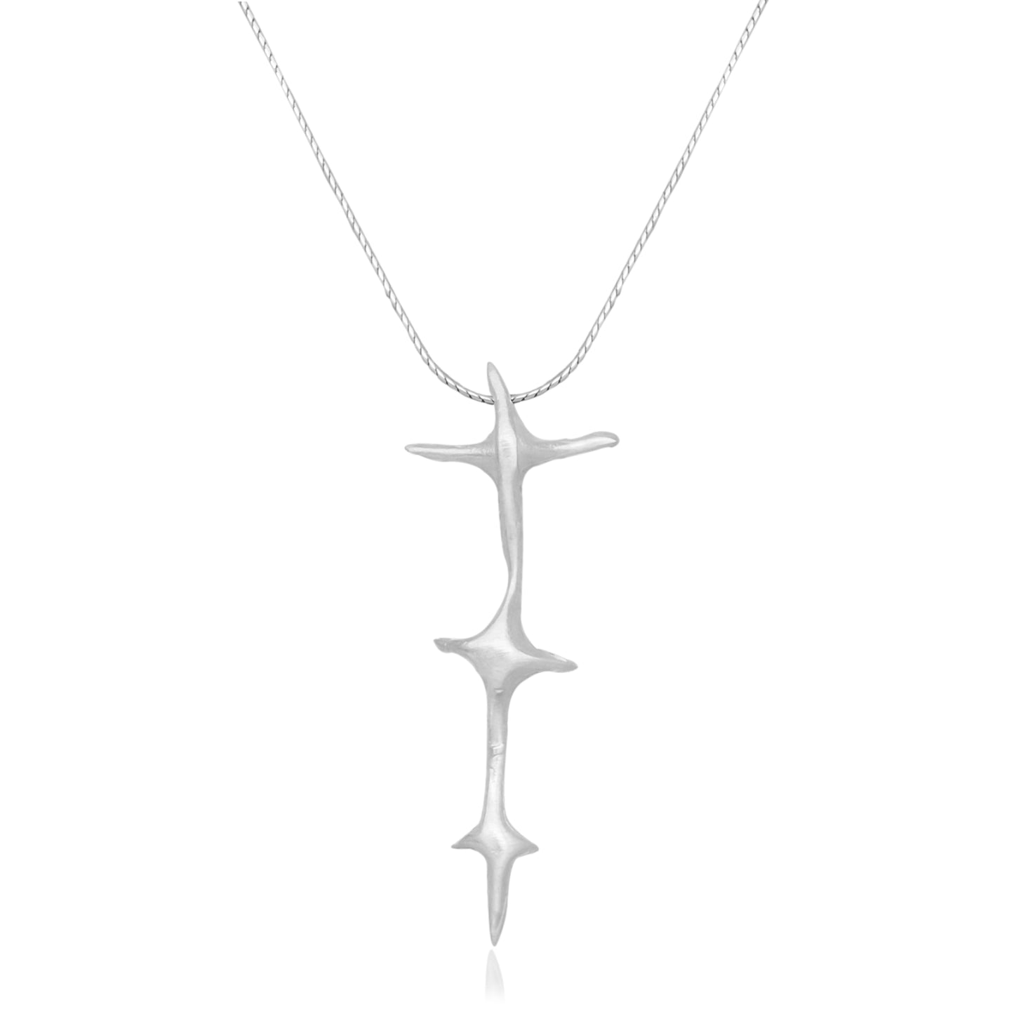 trapez chain necklace + heart dagger necklace + spin necklace 602Lab