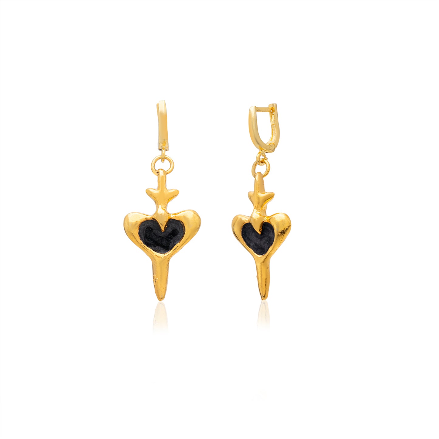heart dagger earring 602Lab