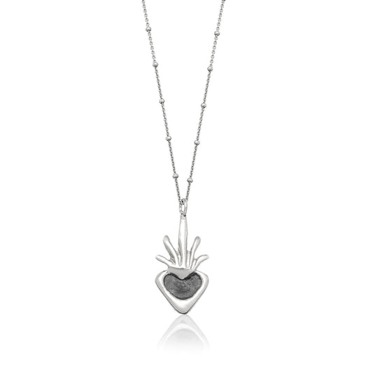 heart flame necklace 602Lab