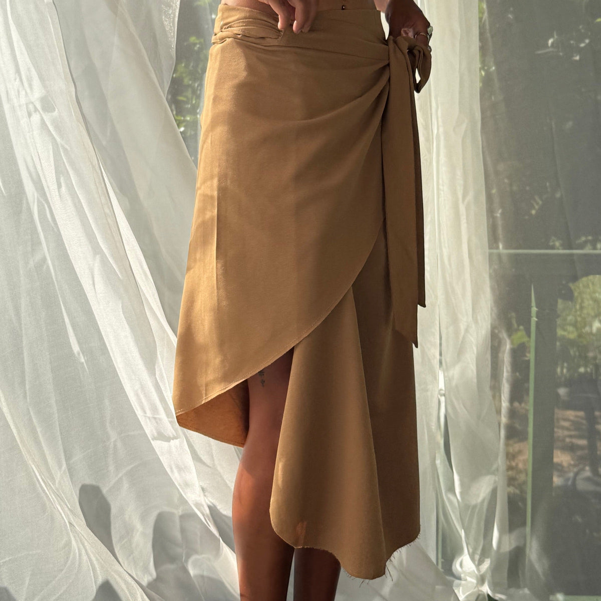 wrap skirt long 602Lab