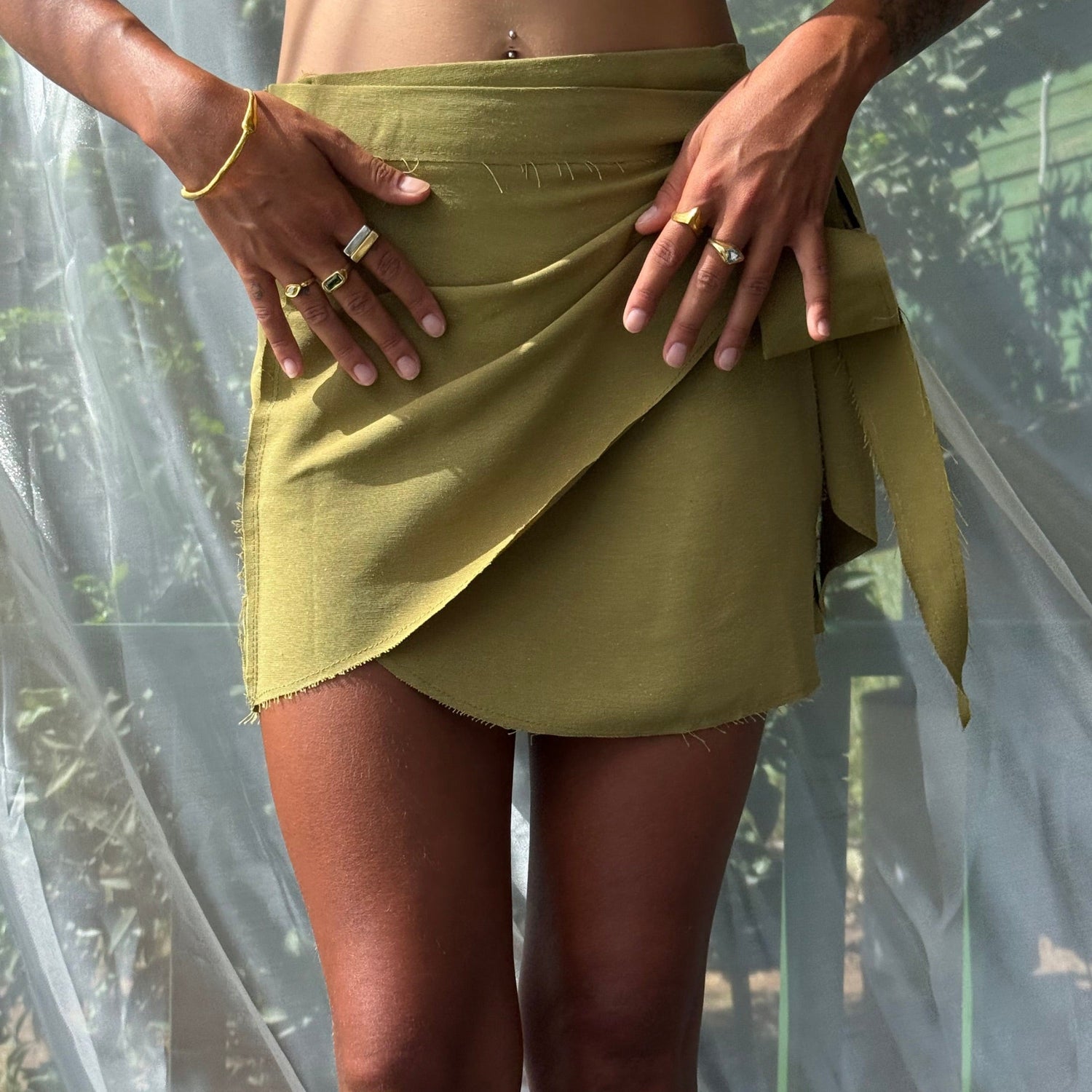 wrap skirt mini 602Lab