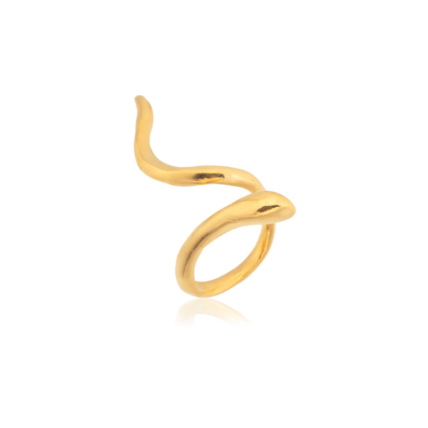 curled snake ring 602Lab