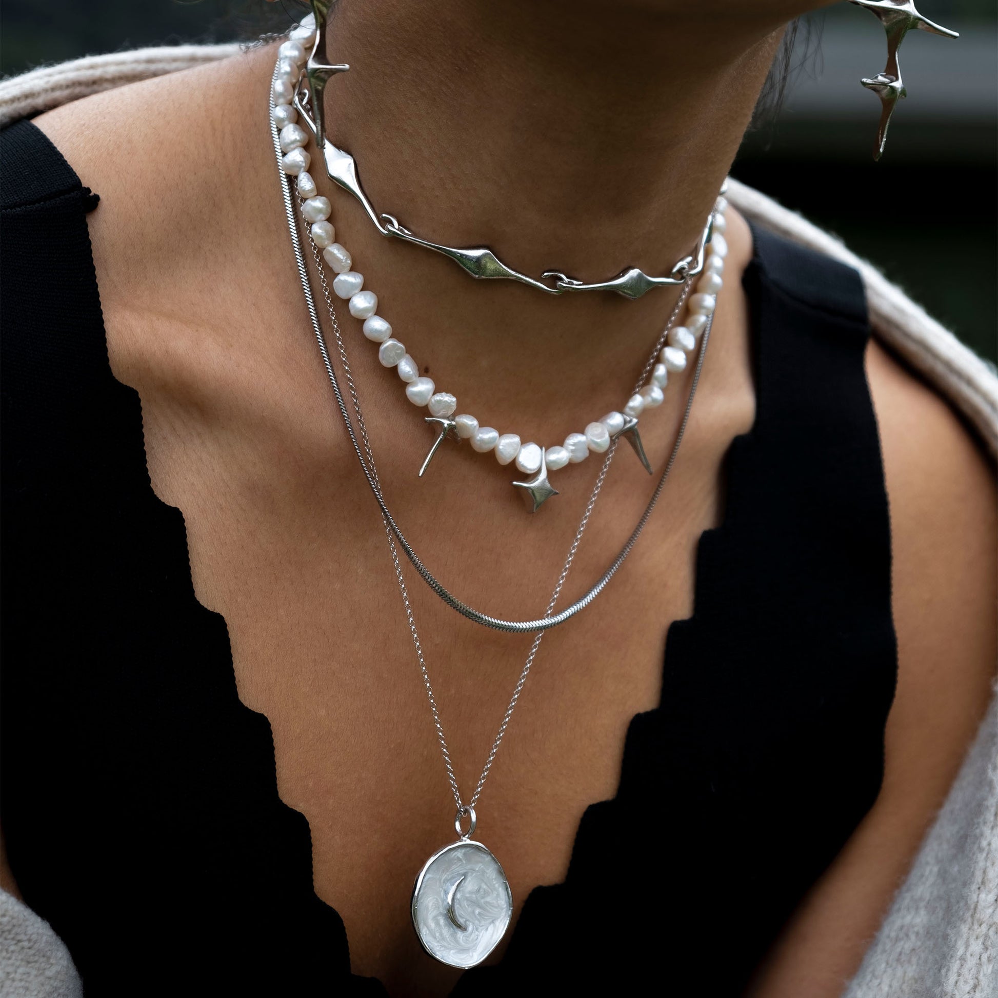moon necklace 602Lab