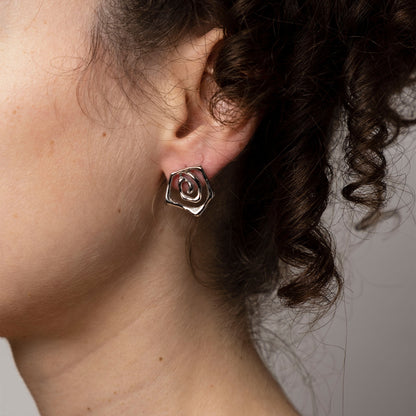 rose earrings 602Lab