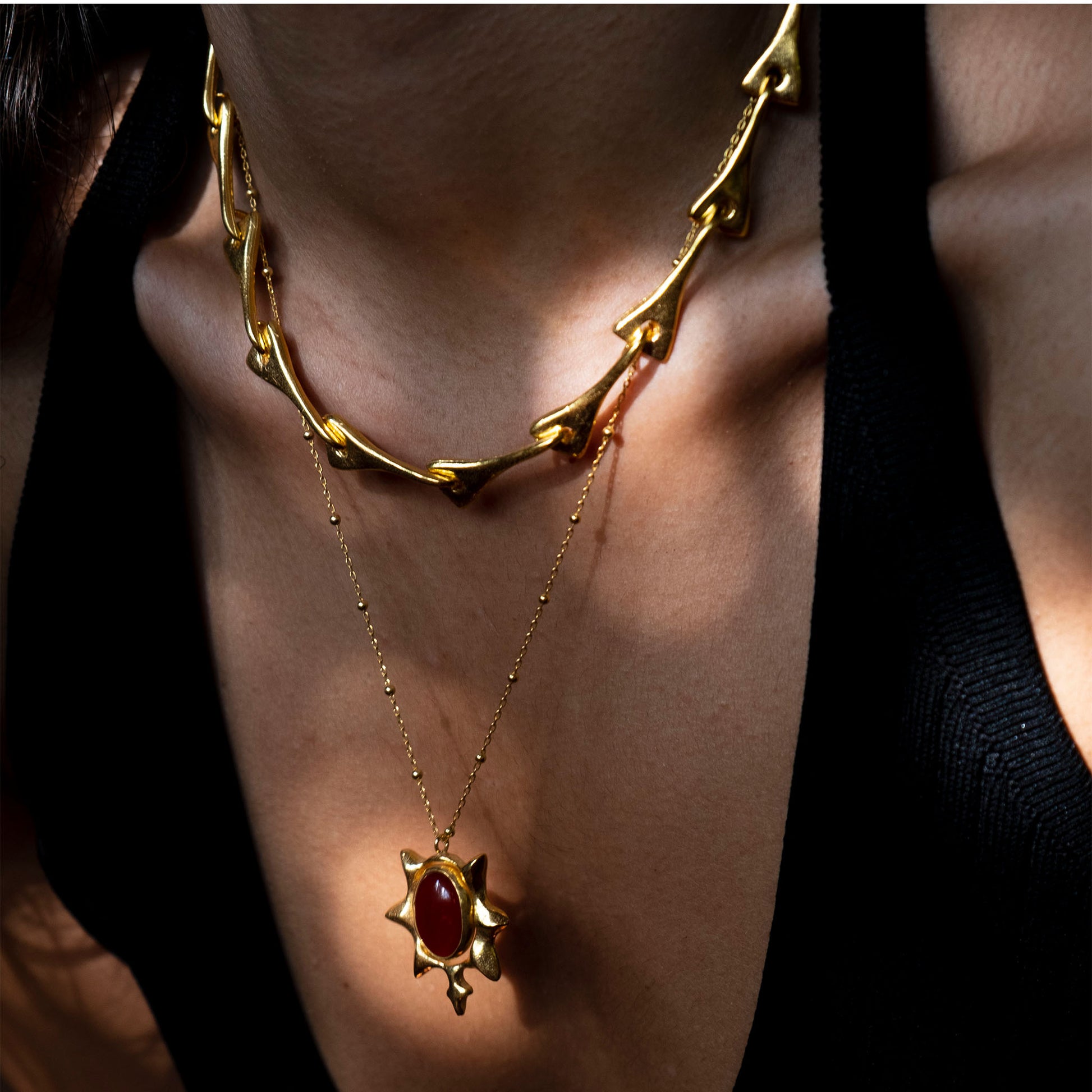 trapez chain necklace 602Lab