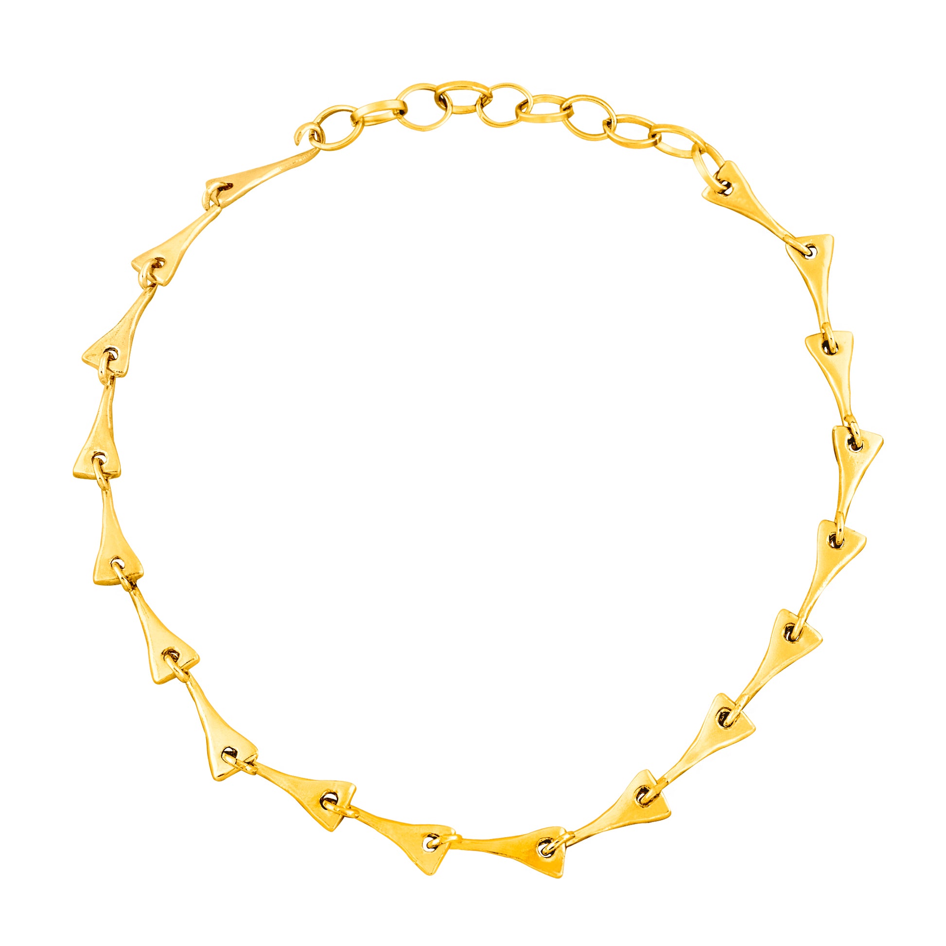 trapez chain necklace + helios agate necklace 602Lab