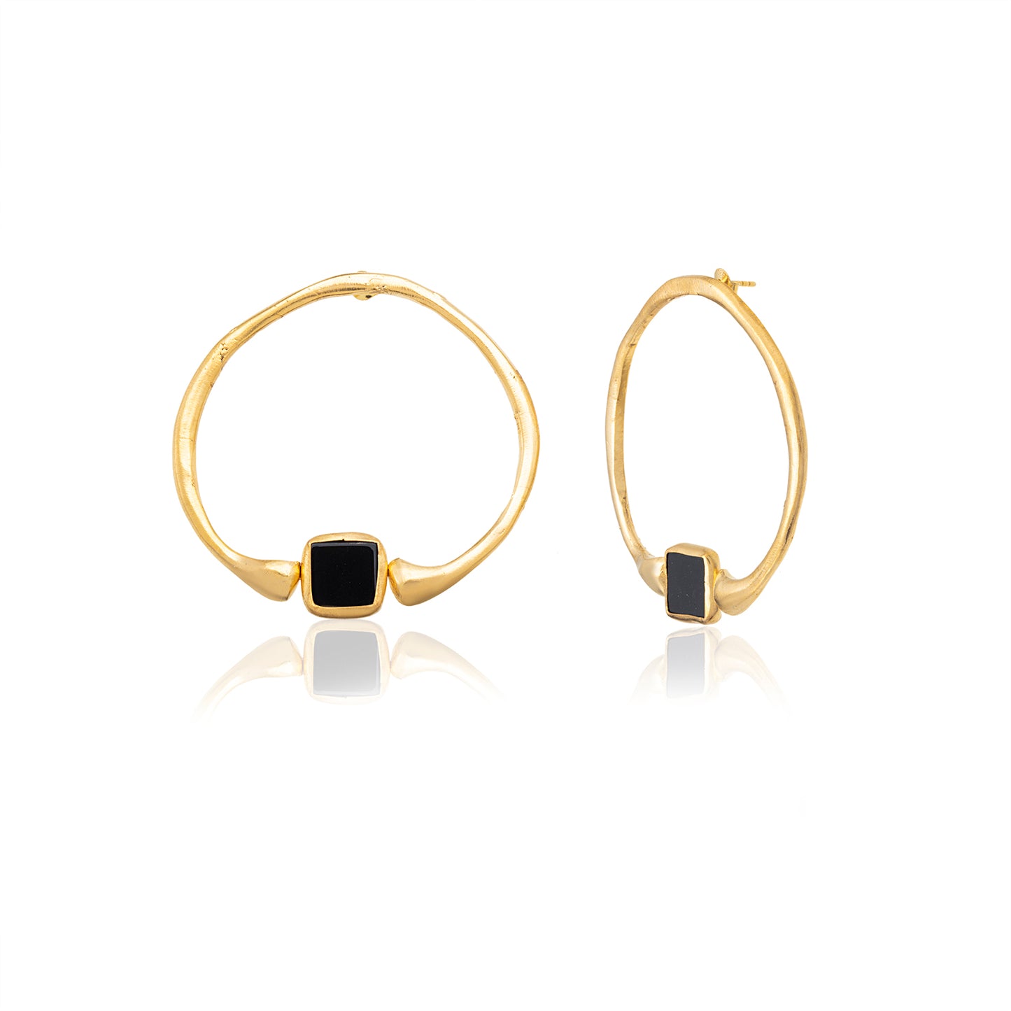 circle onyx earring 602Lab