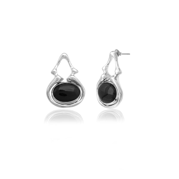 pendalum onyx earrings 602Lab