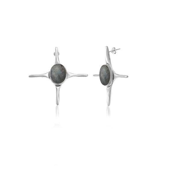 quadro agate earring 602Lab