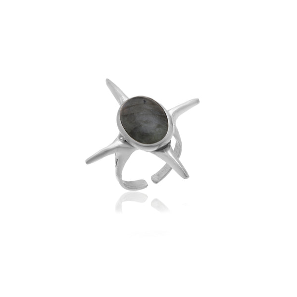 quadro labradorite ring 602Lab