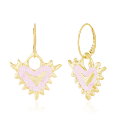 heart hoop earring 602Lab