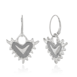 heart hoop earrings 602Lab