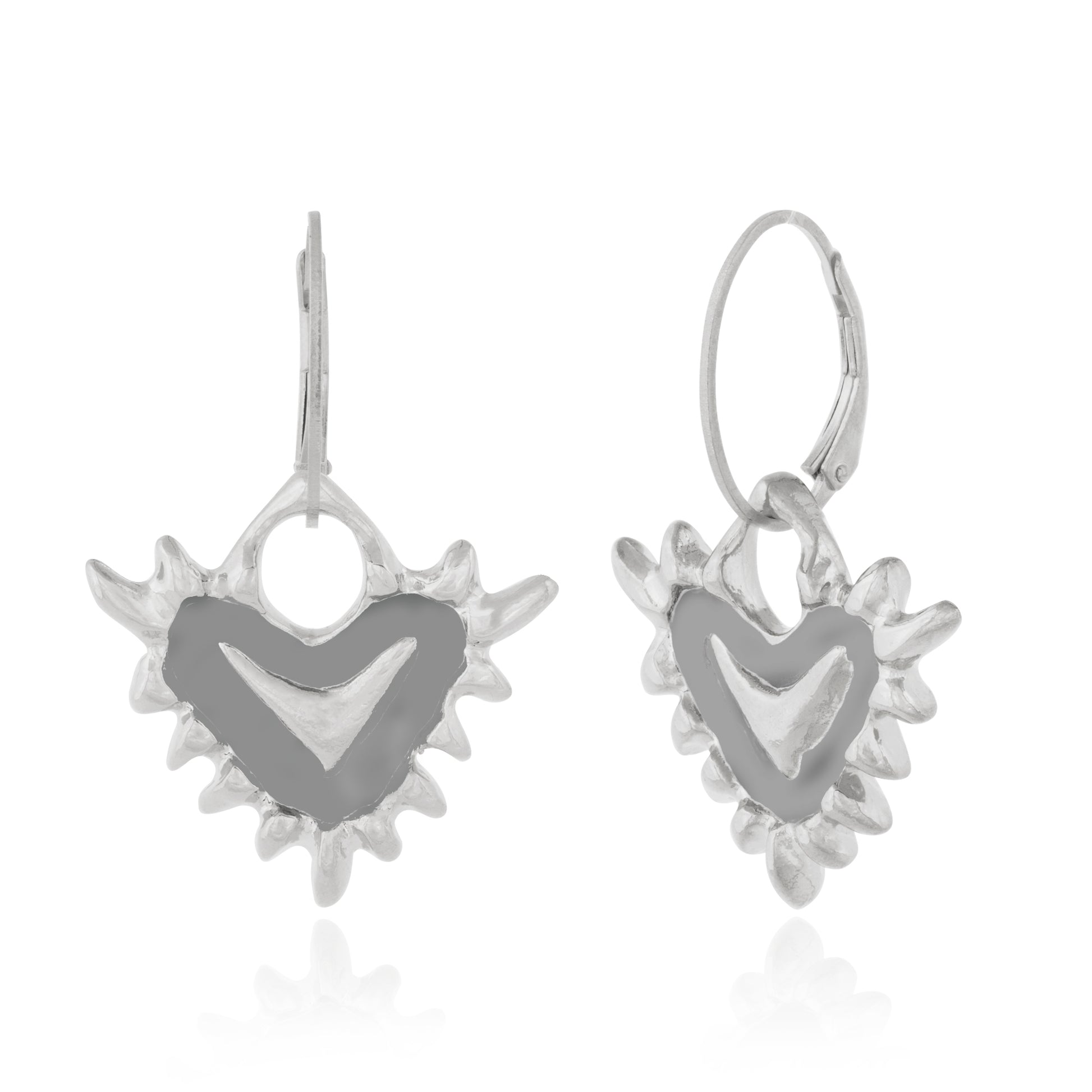 heart hoop earring 602Lab