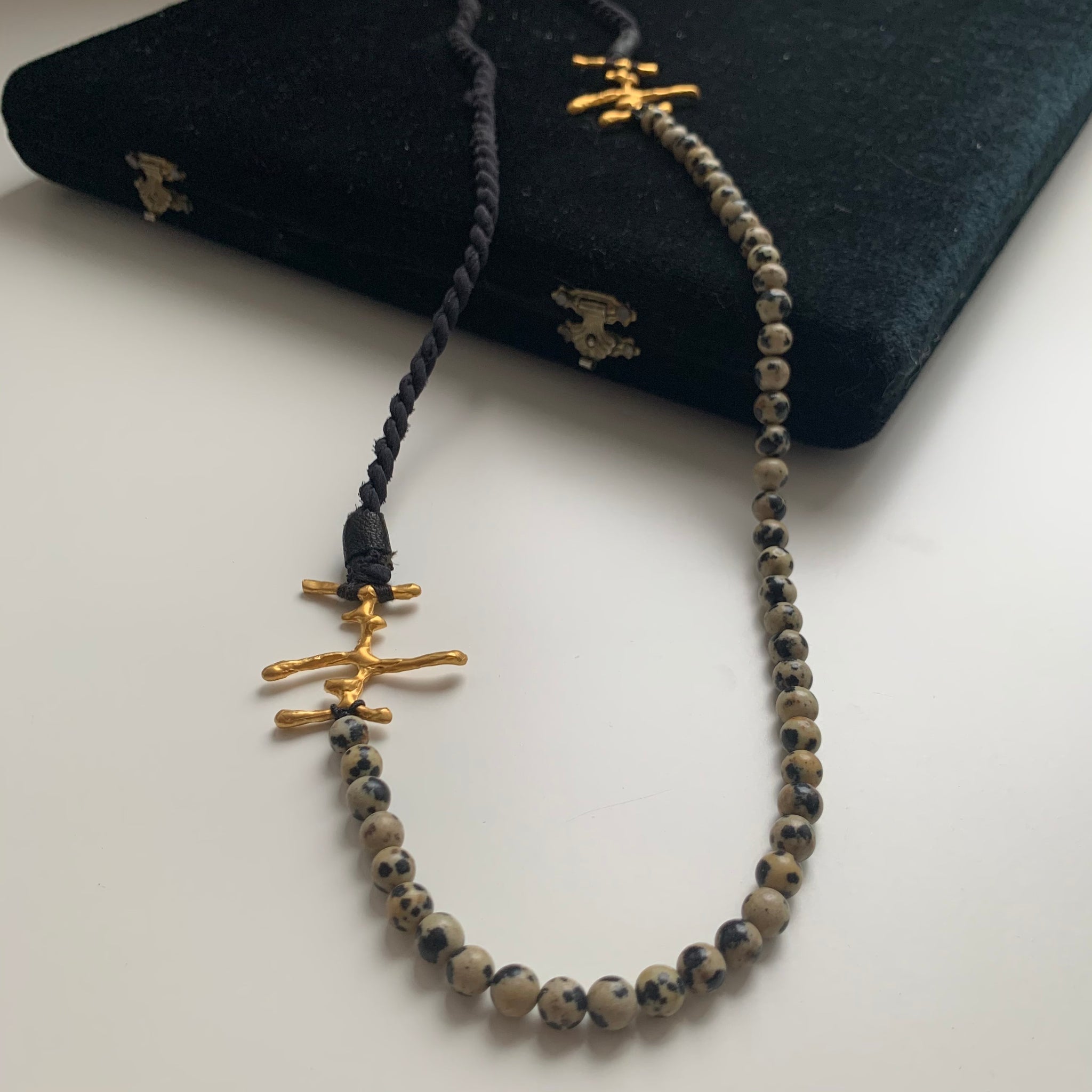 jasper fibula necklace 602Lab