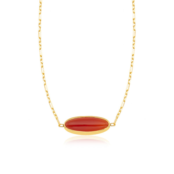 onyx oval necklace 602Lab