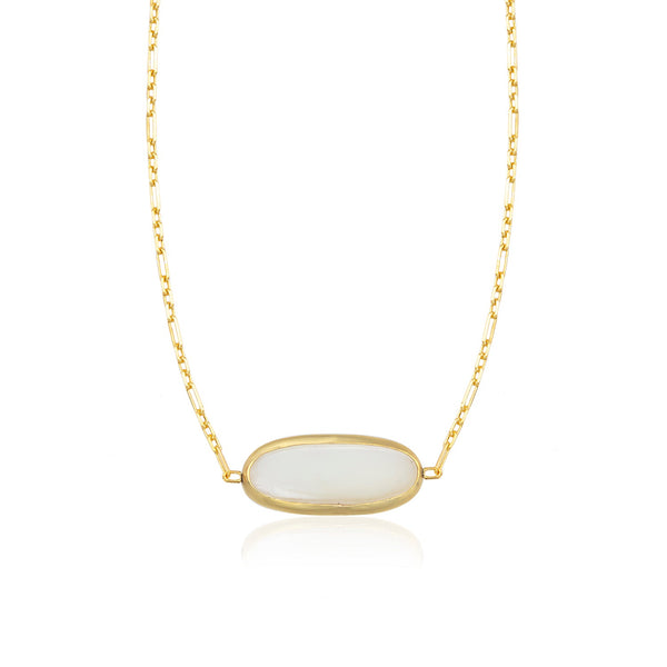 agate oval necklace 602Lab