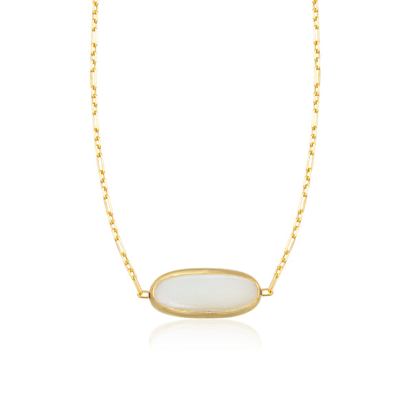 onyx oval necklace 602Lab