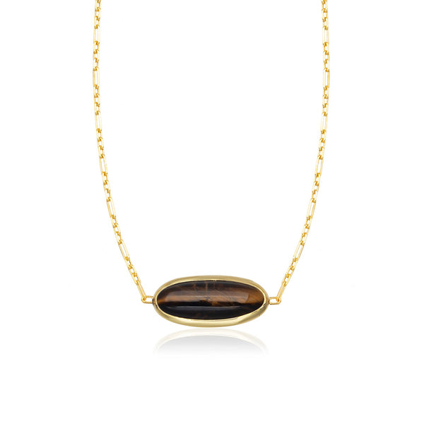 agate oval necklace 602Lab