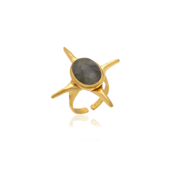 quadro labradorite ring 602Lab