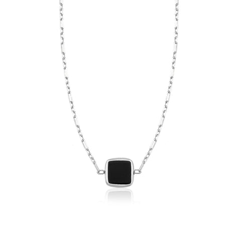 onyx square necklace 602Lab