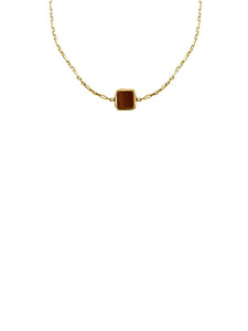 agate square necklace 602Lab