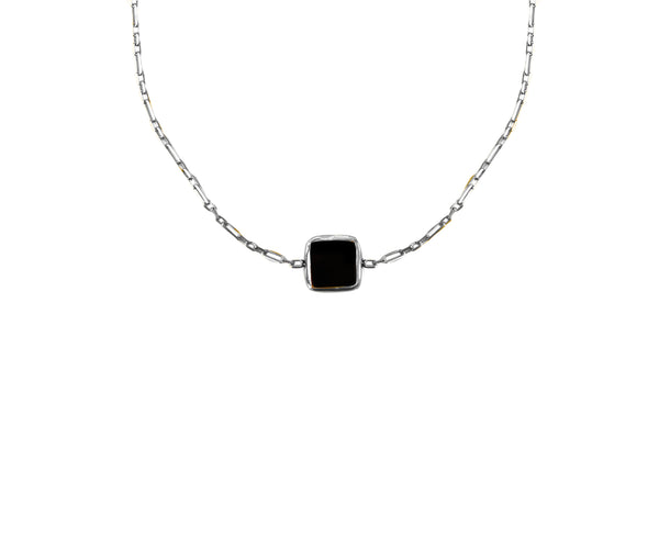 onyx square necklace 602Lab